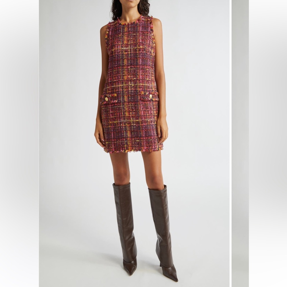 Lagence Florian Tweed Shift Dress